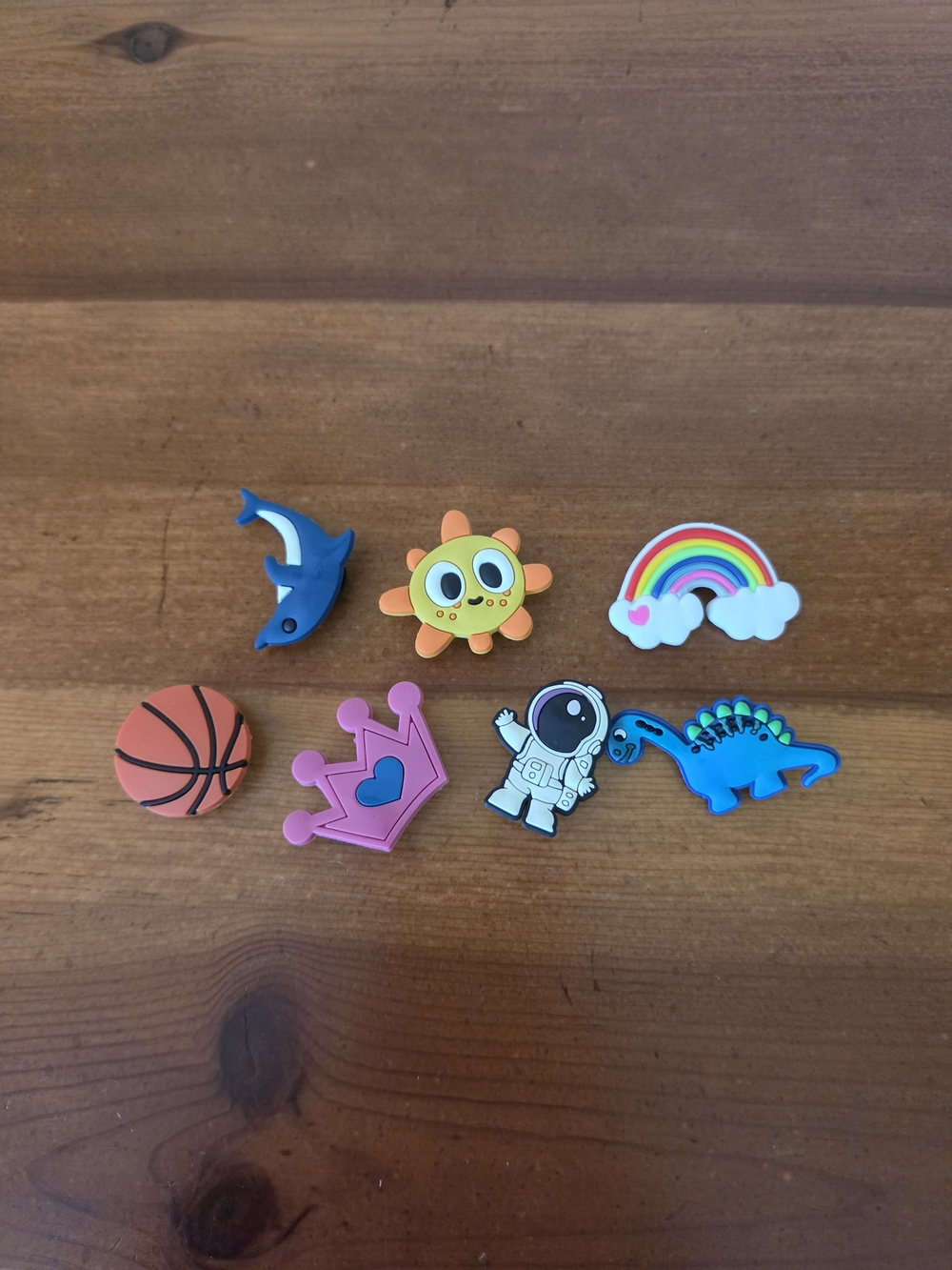 Shoe Charms For Croc Type Shoes Dolphin Sun Rainbow Basketball Crown Astronaut